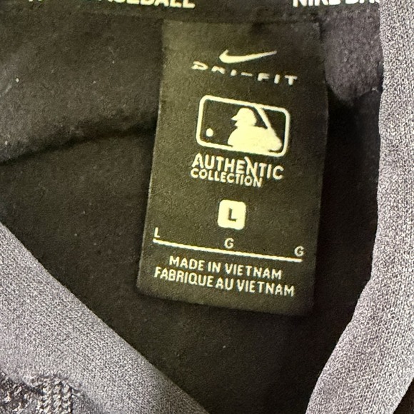 Cleveland Guardians Hoodie Mens Large Blue Nike Dri Fit Sweatshirt Logo MLB L - Picture 7 of 10